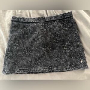 Roxy Black Textured Pencil Skirt